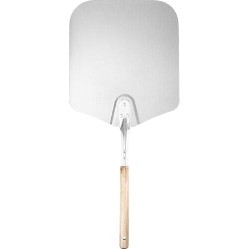 56cm Wooden Handle Pizza Peel Shovel Aluminum Cake Shovel Spatula Cheese Cutter Peels Lifter Tool Baking Pastry Tools