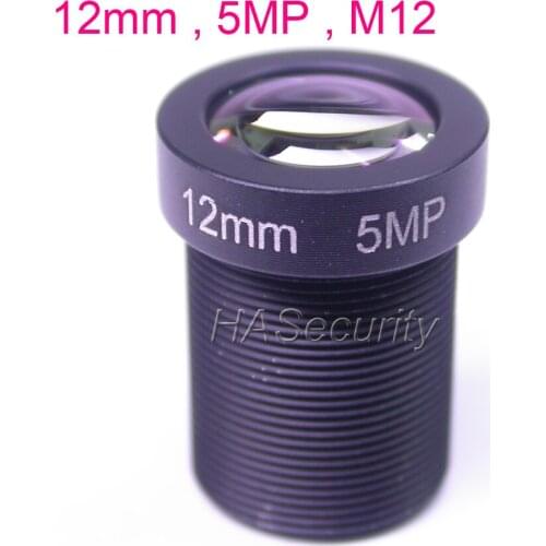 12mm M12 , 5.0MP , F1.8 aparture 1/2.5" LENs for CCTV camera board module installation assembly