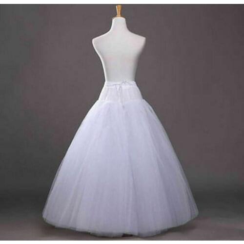 White No-Hoop Petticoat/Underskirt/Slip Crinoline Prom/Wedding Dress Accessories 2022