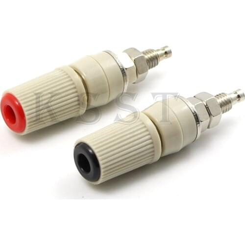 PS827 50pcs/lot 4mm Panel Mount Banana Socket Binding Post solder type 4mm Jack