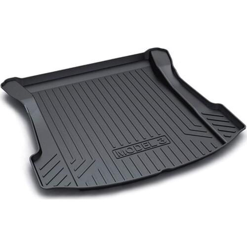 QUEES Custom Fit Cargo Liner Carpet Tray Mat for Tesla Model 3 2017 2018 2019
