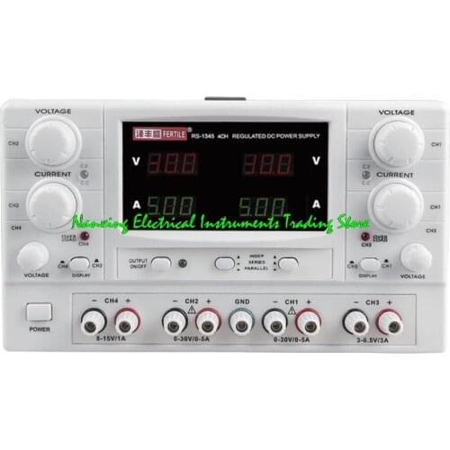 RS1345/RS1343/RS1342 Four-channel 4CH High precision DC stabilized power supply Power Supply 30V,5A/3A/2A,3-digit display