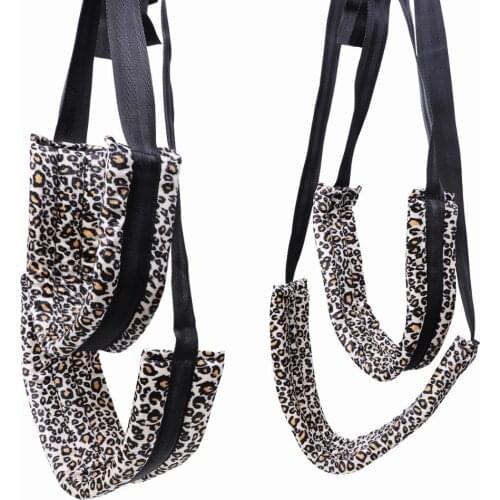 Sex Toys SM Game Bondage Swing Spreader Leg Open For Women Adult sex products sex Swing for Couple Leopard print sex swing