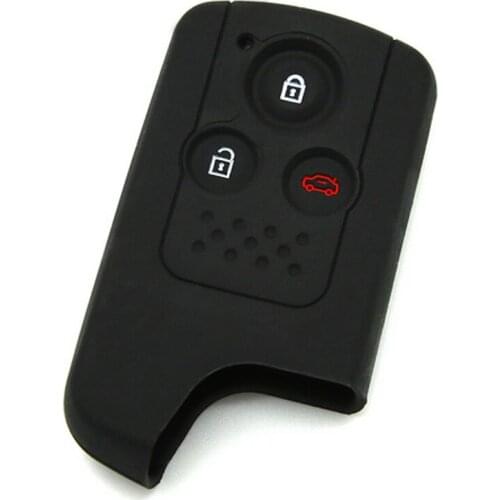 Muchkey Silicone Key Remote Key Cover Holder Key Protection For 3 Button Fits For Honda Oem
