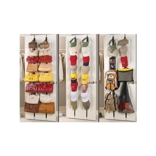 Modern Practical Adjustable Door Back Bag Hanger Bag Rack (16 Hanger) design product