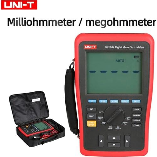 UNI-T UT620A high precision 0.25% Kelvin four-wire low resistance and line length tester micro ohmmeter USB