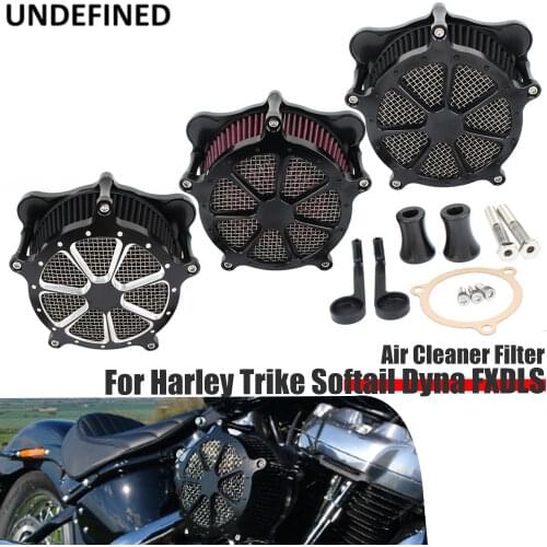Motorcycle Air Filter Venturi Cut Cleaner Intake System Kits for Harley Touring Electra Glide Road King 2008-2016 Dyna Softail