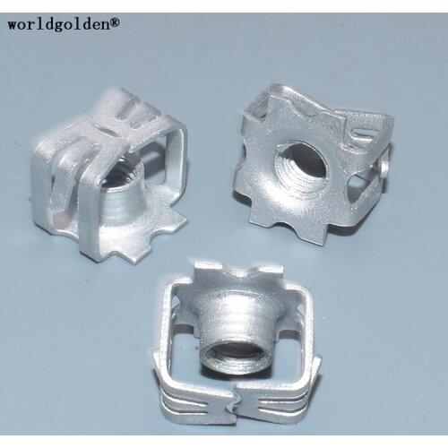 Worldgolden 100pcs metal clip License Plate Fixed Nut for vw