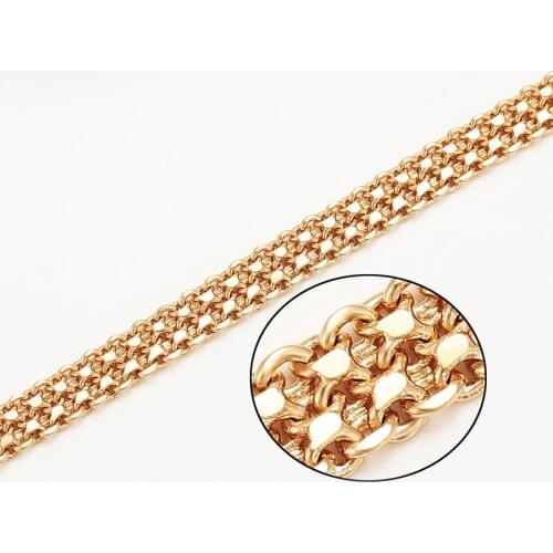 XP Jewelry --( 45 cm * 5 mm) 18k Gold Plated Chain Necklaces for Men Women Fashion Jewelry Nickel free
