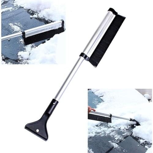 Winter Car Windshield Ice Scraper Glass Snow Brush Extendable Handle Snow Remover Scratch-Free Snow Shovel Broom Cleaner Tool