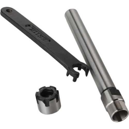 1set C12 ER8 ER11 C12 ER16 ER20 arbor +1pcs key 100L 150L 200L collet chuck straight shank 12mm extension rod for CNC mill