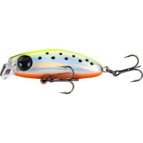 1Pcs mini Minnow 4cm 2.5g Plastic Hard bait Slowly Sinking Fishing Lure Bait 3D eyes Wobblers crankbait