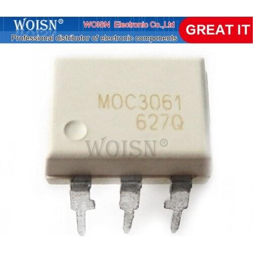 10PCS MOC3061 DIP6 DIP SMD Optocoupler new original In Stock