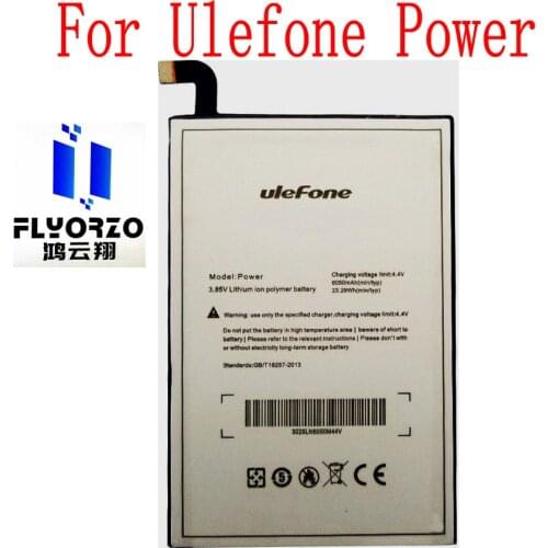 Brand new original 6050mAh Ulefone Power Battery For Ulefone Power Mobile Phone