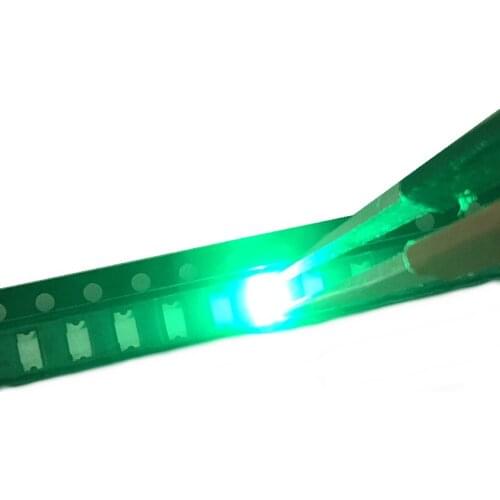 100PCS Free Shipping SMD 1206 Green Led 1206 SMD LED Green super bright 1206 light-emitting diodes 560-575nm 70-200mcd 3.2*1.6mm