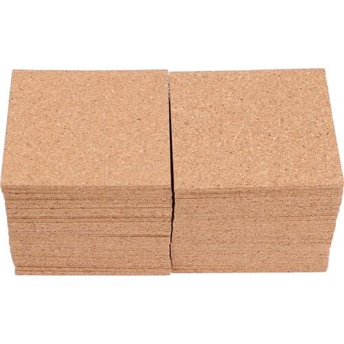 50Pcs Reusable Diy Table Decor Insulation Crafts Cork Coaster Cup Mat Board Pad