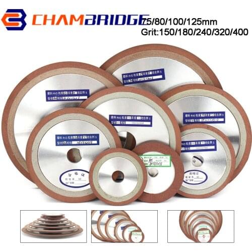 75/80/100/125mm Diamond Grinding Wheel Cutting Disc Grinder Circle Disc For Tungsten Steel Milling Tool Carbide Metal 150-400