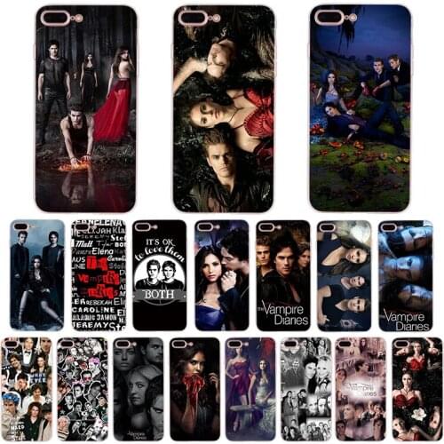 TV Series The VAMPIRE DIARIES Soft TPU Cover For Iphone XR XS 11 Pro Max X 10 6s 6 7 8 Plus 12 Phone Case TPU Shell Coque Funda