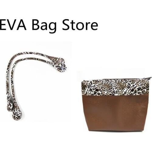 Long 65cm Print Pu leather bag handle for obag handbag