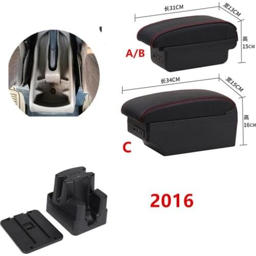 For Toyota Avanza 2016 armrest box armrest universal car center console modification accessories with USB
