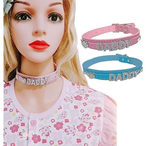 Daddy Dom DDLG/ ABDL Choker Collar PU Leather Necklace Choker