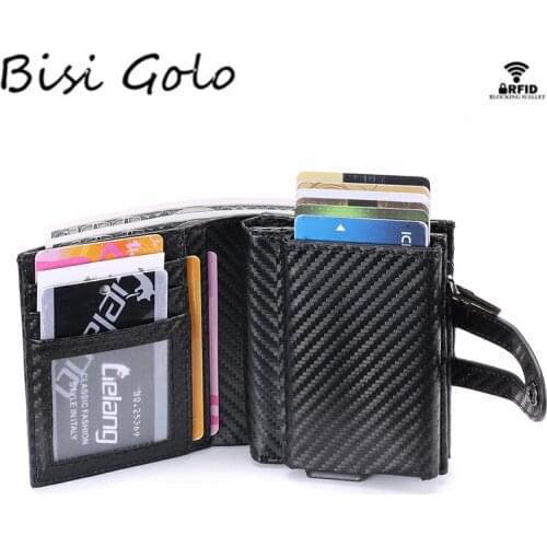 BISI GORO Short Wallet Men Purses Fashion Coin Purse Card Holder Wallets Female High Quality Clutch Money Bag PU Leather Wallet