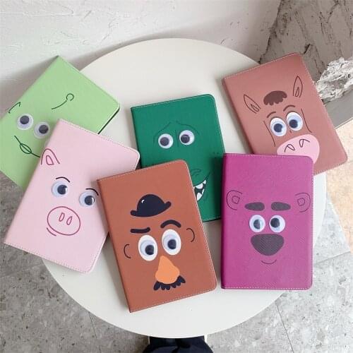 Cute Carton PU Leather Back Cover For For Ipad Mini 12345 Air1 2 Pro9.7 2017 2018 Pro10.5 Air3 4 12.9 Anti-Fall Case For IPad 11