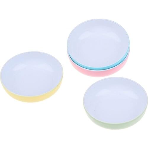 1Pc Mini Alloy European Soup Plate Simulation Food Tray Model Toys Doll House Decoration 1/12 Doll house Miniature Accessories