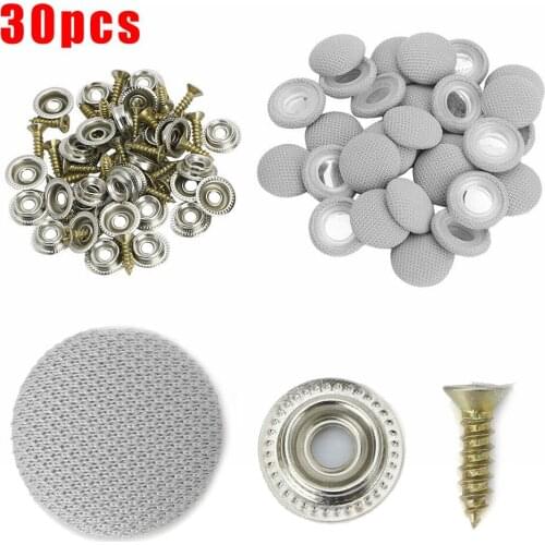 New Arrival High Quality 30PCS Cloth Car Roof Snap Rivets Car Roof Fixing Buckle With Screws Durable And Practical