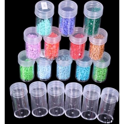 5/60/100/120/240 Wholesale In Bulk Plastic Bottles For Diamond Painting Embroidery Accessories Container Bottles Crystal Bead St
