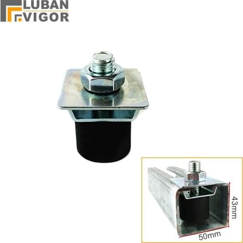 Heavy-duty sliding door stopper,Hanging pulley track rail locator,for Factory pulley door track Rail