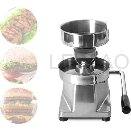 Stainless Steel Professional Manual Kitchen Fast Food Meat Patties Machine