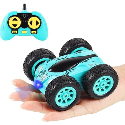 RC Car RC Stunt Car Drift Double-sided Bounce 2.4G 4CH Remote Control Car Rock Crawler Roll Car 360 Degree Flip Kids Robot Toys