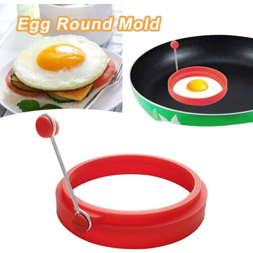 Silicone Round Fried Egg Pancake Ring Omelette Egg Mould for Cooking Breakfast Oven Kitchen Mold Nonstick Kitchen Accessories
