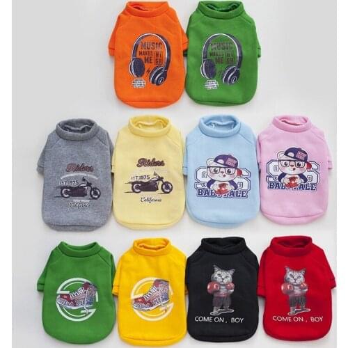 YooLook Cartoon Pet Dog Clothes Winter Warm Dog Coat Jacket Sweatshirt for Small Medium Dogs Clothes Cute Puppy Clothing XS-2XL