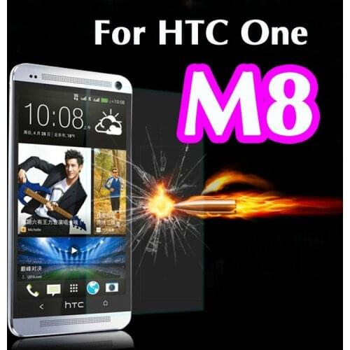 0.3mm 2.5D 9H Tempered Glass Screen Protector Protective Film On The For HTC One M8 M8s Guard pelicula de vidro