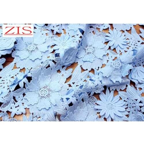 1Y/lot Water Soluble Fabric 5 colors 3D Handwork Embroidery Wedding dress DIY accessories