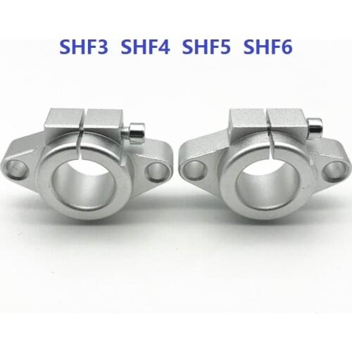 50pcs/lot SHF3 SHF4 SHF5 SHF6 3mm 4mm 5mm 6mm bore diameter Linear bearing rail Shaft Support for XYZ Table CNC router