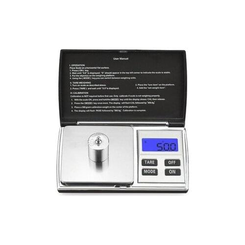 500g 0.01g Precision Jewelry Scale For Gold Bijoux Sterling Silver Mini Pocket digital scale Portable Weight Balance Gram