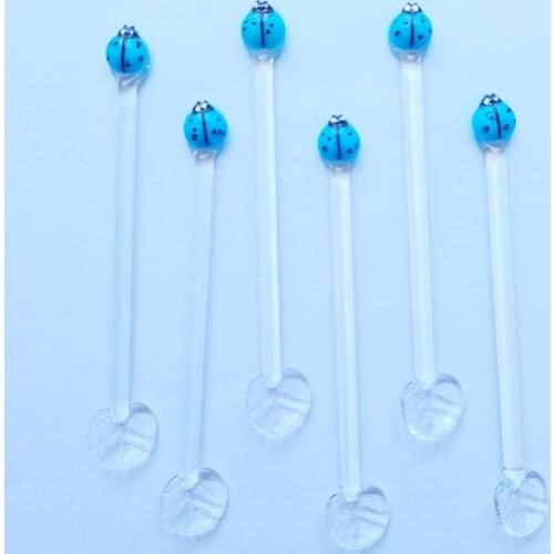 6 Glass Tea Spoons Pieces Authentic Ottoman Sultans Signature Tugra Figured Arabic Gold Or Silver Tugra Figured