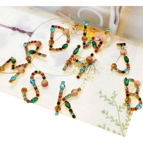 BLUELANS Brooches Letter On Clothes
