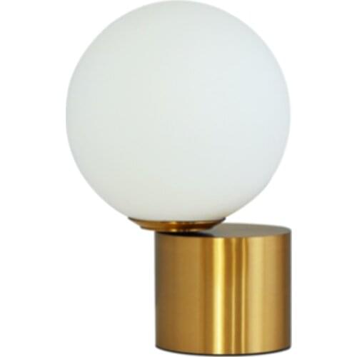 Nordic post-modern round glass decorative table lamp simple creative living room bedroom study bedside counter lamp