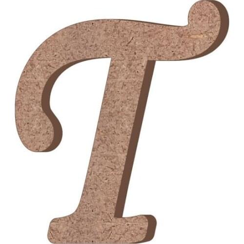 HR24 T Letter Trinket Wooden Object CODE: HR24 paintable decorative objects декоративные предметы под роспись