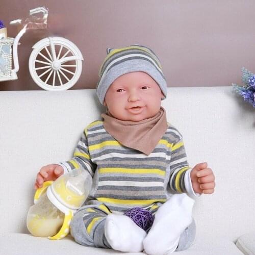 23" Handmade Dolls Silicone Reborn Puppen Baby Girls Birthday Gift Toy New Born Baby Items Silicone Baby Dolls