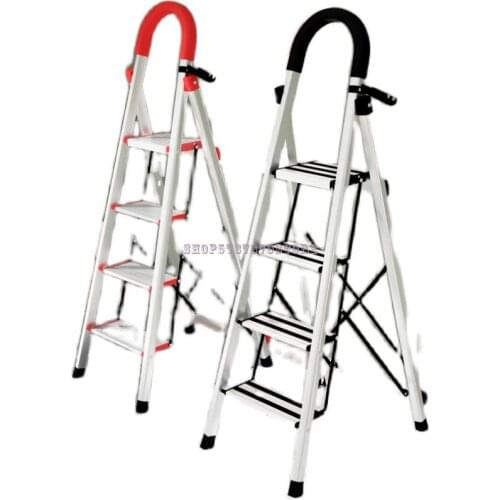 Ladder Household Aluminum Alloy Folding Telescopic Ladder Miter Ladder Thickening Project Indoor Multi-function Multi-step Ladde