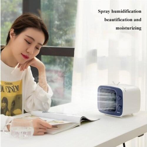 Mini USB Cooling Fan Air Conditioner Cooler Fan Portable Air Humidifier Purifier 3 Speed Desk Small Fan For Office Home