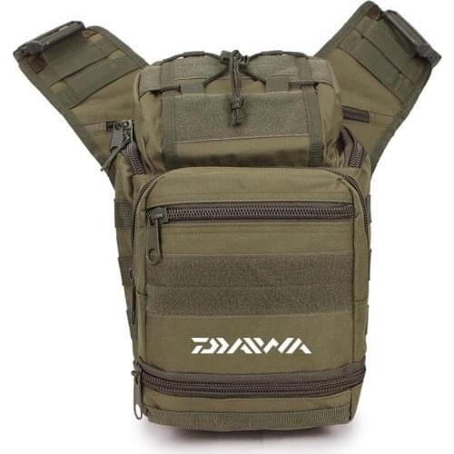 Men Outdoor Sports Tactical Camouflage Shoulder Crossbody Bags Travel Camping Climbing Hunting Multi-Purpose Fishing Bag