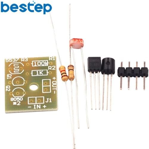 DIY Kit Light Control Sensor Switch Suite Photosensitive Induction Switch Kits DIY Electronic Trainning Integrated Circuit Suite