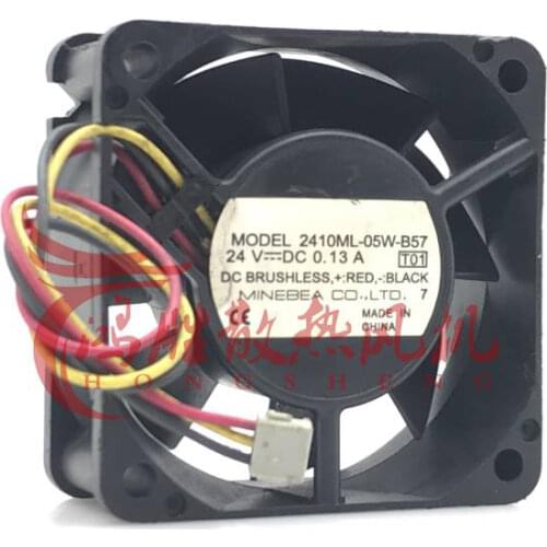 New genuine 2410ML-05W-B57 24V 0.13A 6CM 6025 inverter cooling fan