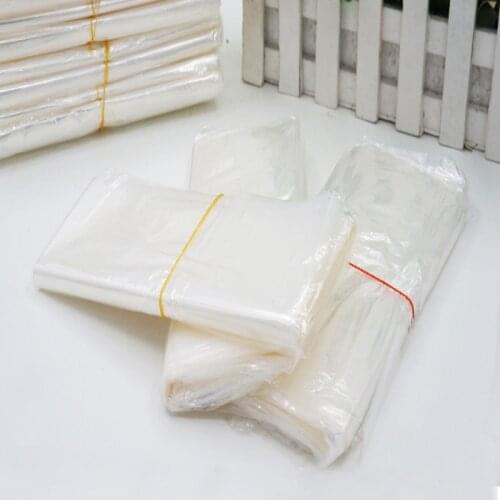 POF Shrink Wrap Bags POF Film Wrap Cosmetics Packaging Bag Open Top Plastic Heat Seal Storage Bag